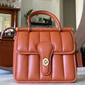 Coach Quilted Willis Top-Handle Satchel